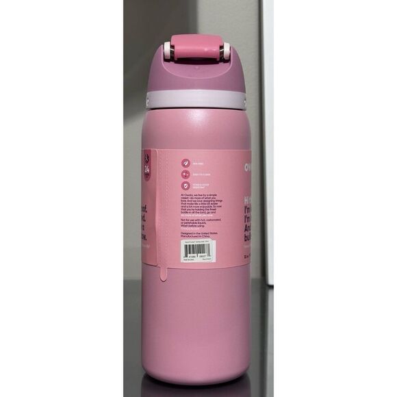 Owala 32oz FreeSip Stainless Steel Water Bottle, ROSY DREAMS EXCLUSIVE COLOR - Picture 5 of 6
